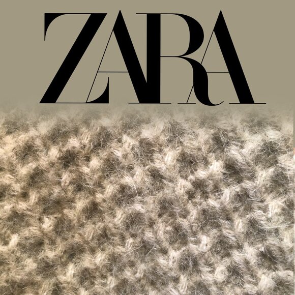 Zara Cozy Wool, Alpaca beige knit sweater L - Picture 4 of 6